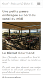 Mobile Screenshot of bistrot-gourmand-homps.com